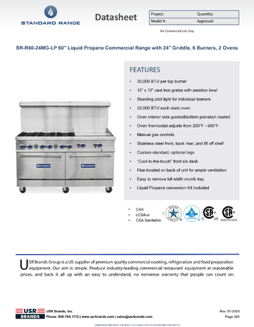 Spec Sheet