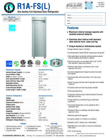 Spec Sheet