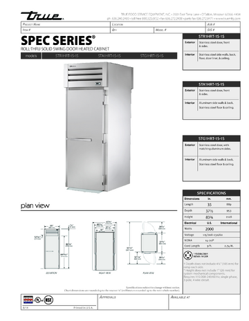 Spec Sheet