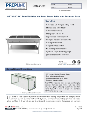 Spec Sheet