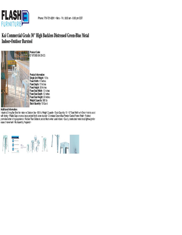 Spec Sheet