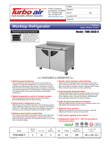 Spec Sheet