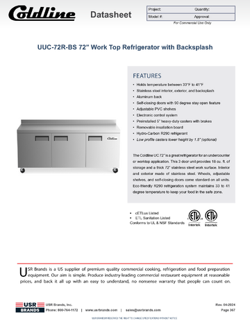 Spec Sheet