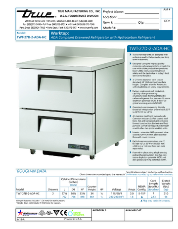 Spec Sheet