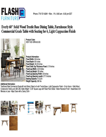 Spec Sheet