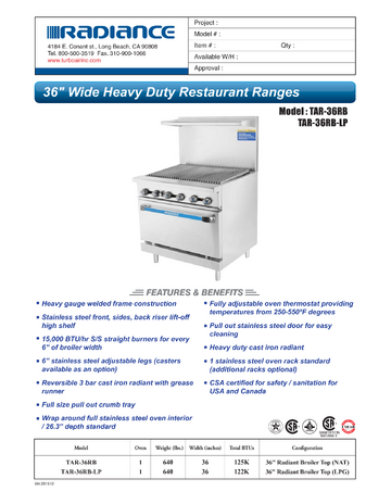 Spec Sheet