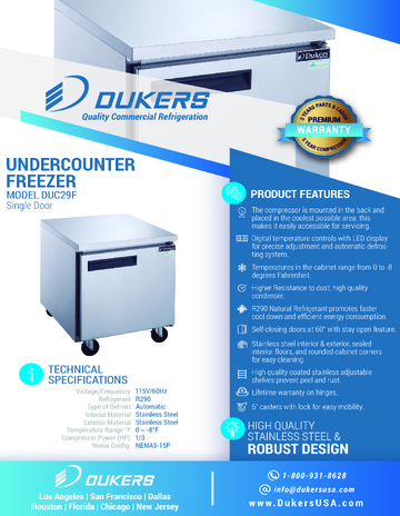 Spec Sheet