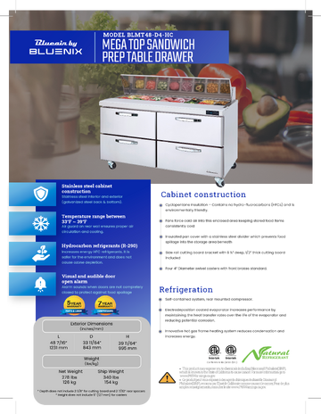 Spec Sheet