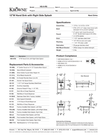 Spec Sheet
