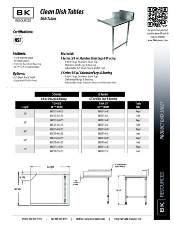Spec Sheet