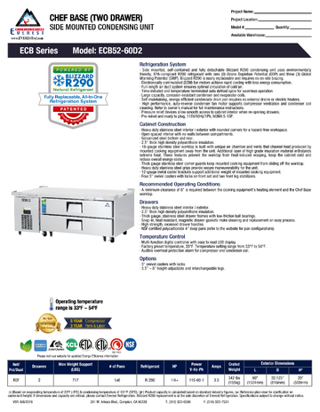 Spec Sheet
