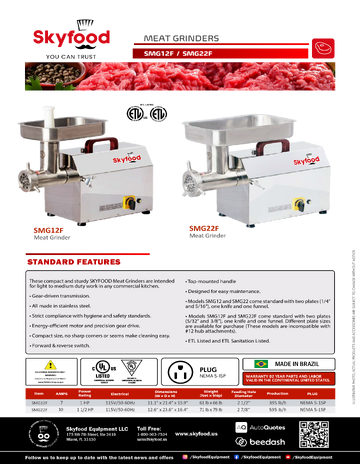 Spec Sheet