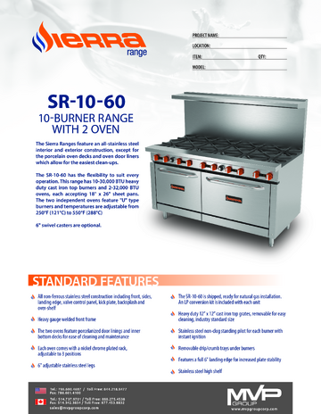 Spec Sheet