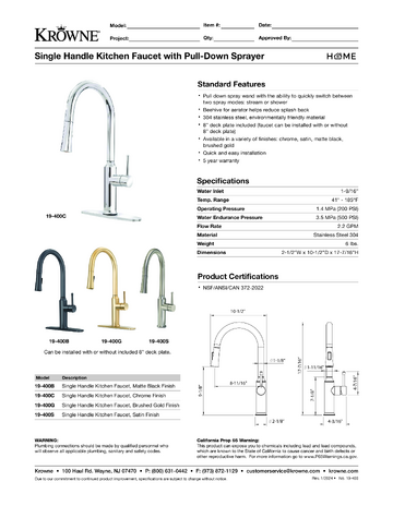 Spec Sheet