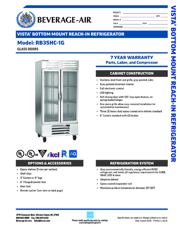 Spec Sheet