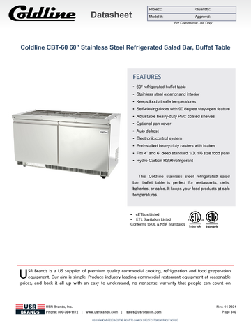 Spec Sheet