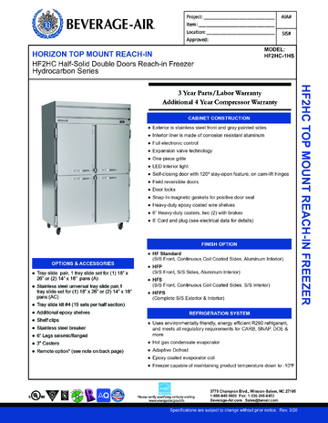 Spec Sheet