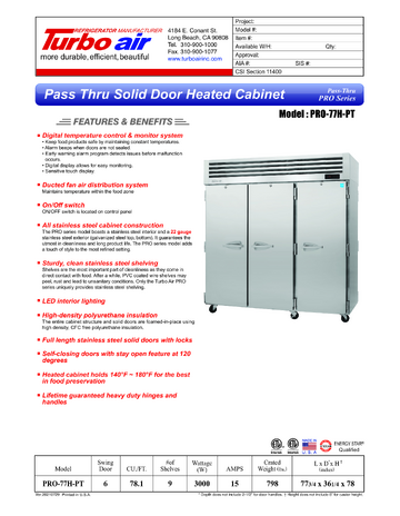 Spec Sheet