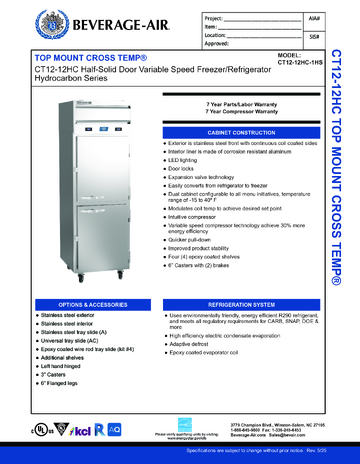 Spec Sheet