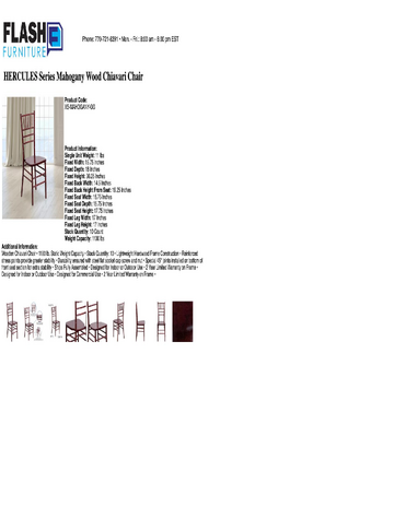 Spec Sheet