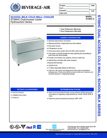 Spec Sheet