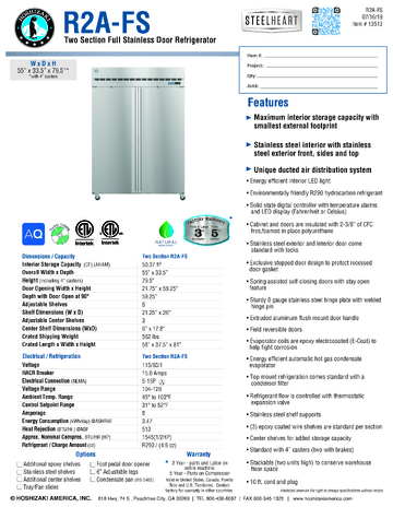 Spec Sheet
