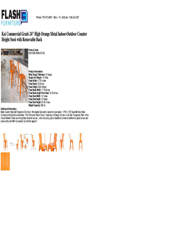 Spec Sheet