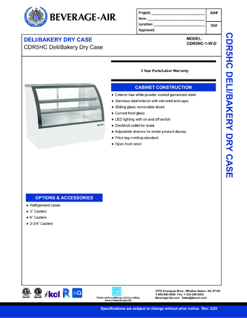 Spec Sheet