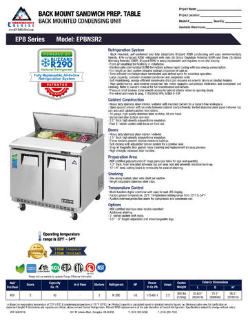 Spec Sheet