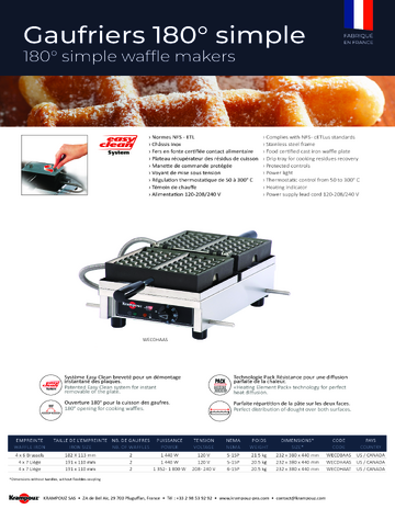 Spec Sheet
