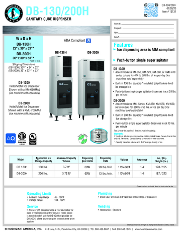 Spec Sheet
