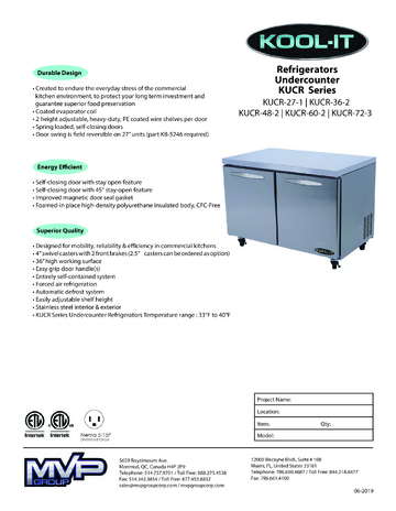Spec Sheet