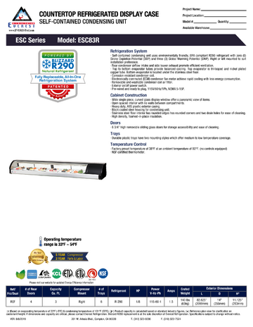 Spec Sheet