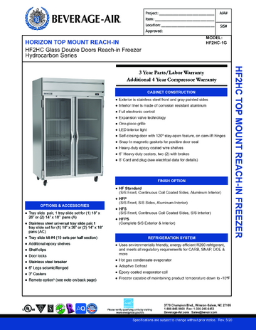 Spec Sheet