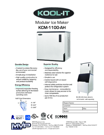 Spec Sheet