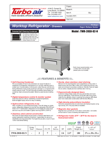 Spec Sheet