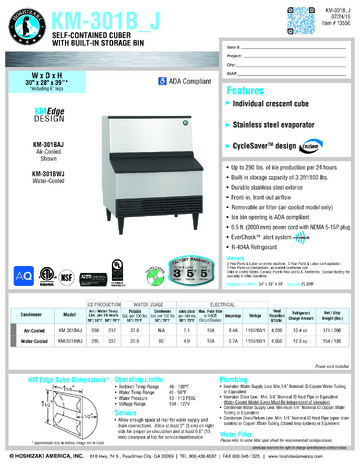 Spec Sheet