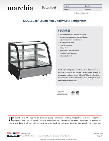 Spec Sheet
