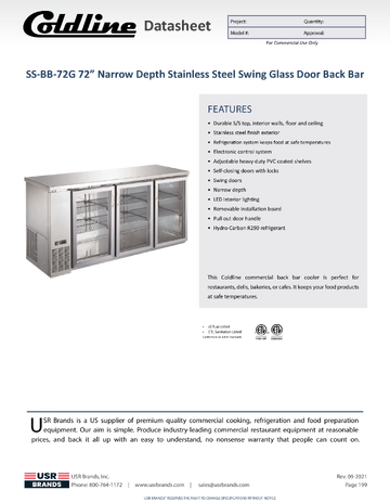 Spec Sheet
