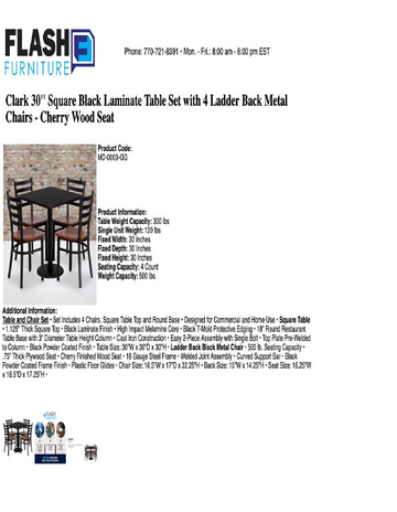 Spec Sheet