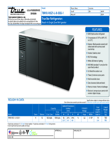 Spec Sheet