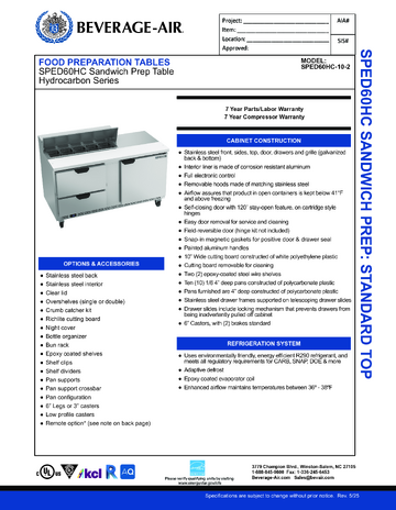 Spec Sheet