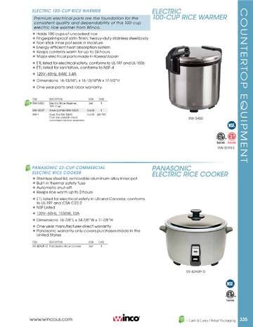 Spec Sheet