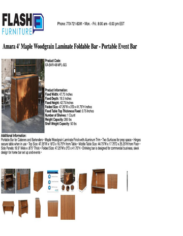 Spec Sheet
