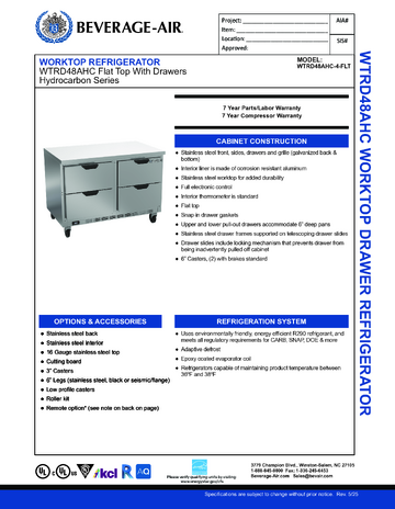 Spec Sheet