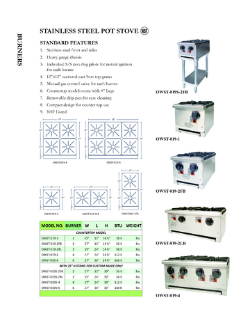 Spec Sheet