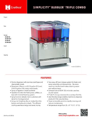 Spec Sheet
