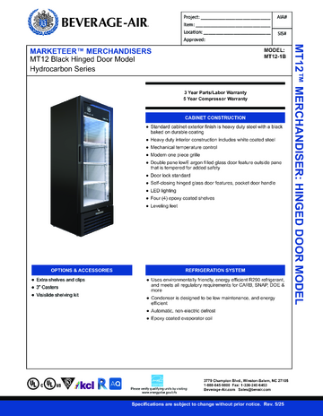 Spec Sheet