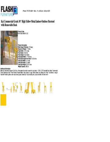 Spec Sheet