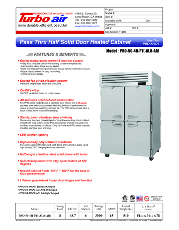 Spec Sheet
